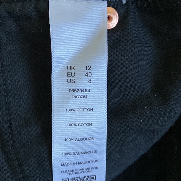 ASOS - Black Denim Mini Skirt - US 8 - Picture 4 of 4